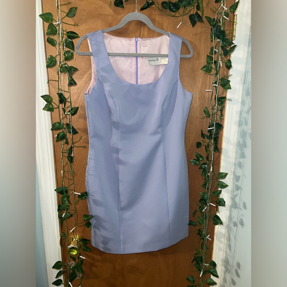 Hugo Buscati Beautiful Vintage Light Blue Strapless Dress Size 12